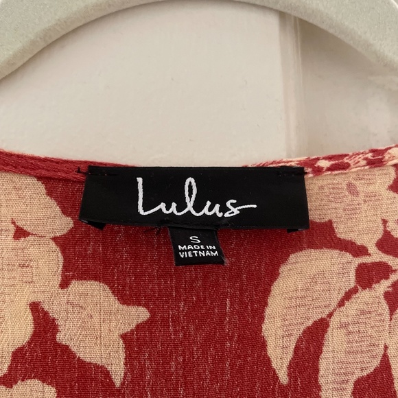 Lulu's Floral Print Wrap Maxi Dress - Picture 4 of 4